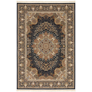 Oriental Weavers Masterpiece Intricate Persian Pattern Area Rug - Timeless Design In Luxurious Colors For Your Home Navy,Multi Polypropylene M1802b117165st