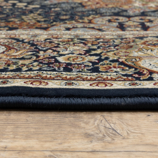 Oriental Weavers Masterpiece Intricate Persian Pattern Area Rug - Timeless Design In Luxurious Colors For Your Home Navy,Multi Polypropylene M1802b117165st