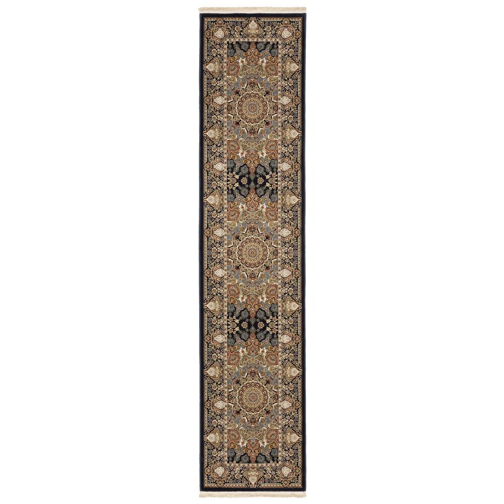 Oriental Weavers Masterpiece Intricate Persian Pattern Area Rug - Timeless Design In Luxurious Colors For Your Home Navy,Multi Polypropylene M1802b068305st