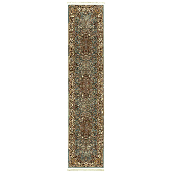 Oriental Weavers Masterpiece Indoor Area Rug - Timeless Persian Design With Luxurious Pile For Elegant Spaces Blue,Gold Polypropylene M502l2068305st