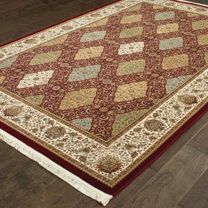 Oriental Weavers Masterpiece Indoor Area Rug - Exquisite Persian Design In Classic Colors For Timeless Elegance Red,Multi Polypropylene M530m2117165st