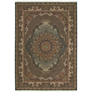 Oriental Weavers Masterpiece Indoor Area Rug - Timeless Persian Design With Luxurious Pile For Elegant Home Décor Blue,Red Polypropylene M5330b240330st