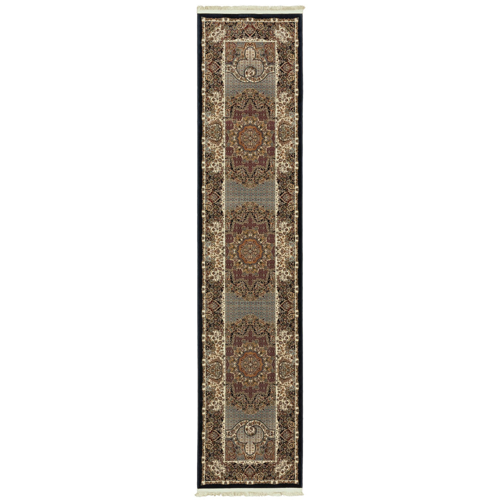 Oriental Weavers Masterpiece Indoor Area Rug - Timeless Persian Design With Luxurious Pile For Elegant Home Décor Blue,Red Polypropylene M5330b068305st