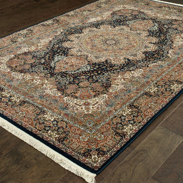Oriental Weavers Masterpiece Indoor Area Rug - Exquisite Persian Patterns In Timeless Colors For Luxurious Spaces Dark Blue,Multi Polypropylene M5501k117165st