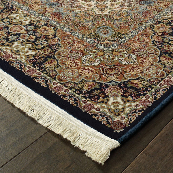 Oriental Weavers Masterpiece Indoor Area Rug - Exquisite Persian Patterns In Timeless Colors For Luxurious Spaces Dark Blue,Multi Polypropylene M5501k068305st