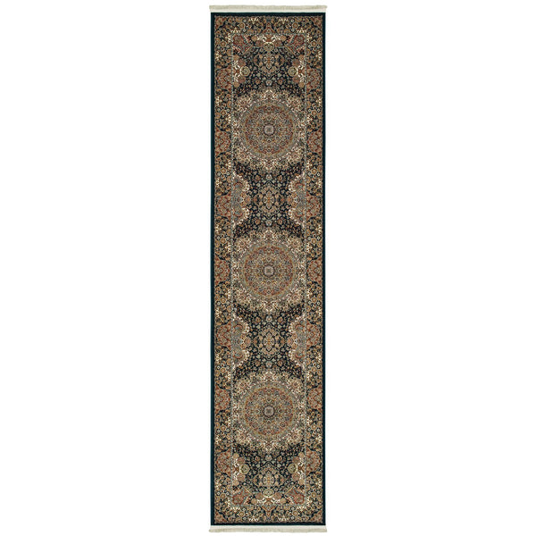 Oriental Weavers Masterpiece Indoor Area Rug - Exquisite Persian Patterns In Timeless Colors For Luxurious Spaces Dark Blue,Multi Polypropylene M5501k068305st