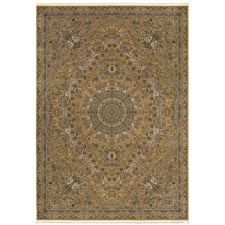 Oriental Weavers Masterpiece Indoor Area Rug - Exquisite Persian Patterns In Luxurious Traditional Colors And Design Gold,Ivory Polypropylene M8022j117165st