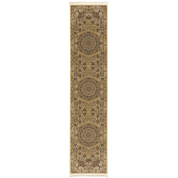 Oriental Weavers Masterpiece Indoor Area Rug - Exquisite Persian Patterns In Luxurious Traditional Colors And Design Gold,Ivory Polypropylene M8022j068305st