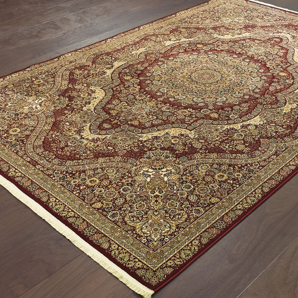 Oriental Weavers Masterpiece Indoor Area Rug - Exquisite Persian Patterns In Timeless Colors For Elegant Decor Red,Gold Polypropylene M8022r117165st