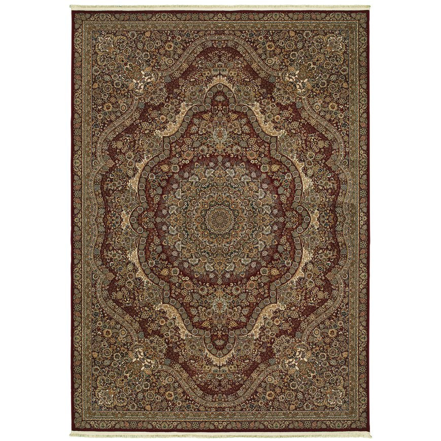 Oriental Weavers Masterpiece Indoor Area Rug - Exquisite Persian Patterns In Timeless Colors For Elegant Decor Red,Gold Polypropylene M8022r117165st