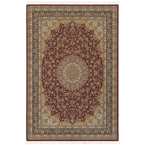 Oriental Weavers Masterpiece Indoor Area Rug - Exquisite Persian Patterns With Luxurious Polypropylene Pile Design Red,Multi Polypropylene M090r2117165st