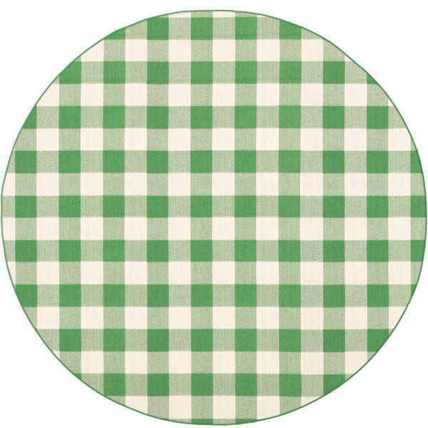 Oriental Weavers Meridian Indoor/Outdoor Area Rug - Vivid Geometric Patterns In Vibrant Hues For Any Space Green,Ivory Polypropylene M2598g240rdst