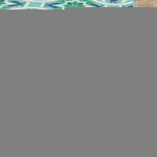 Oriental Weavers Meridian Vibrant Indoor/Outdoor Area Rug With Geometric Patterns For Stunning Home Décor Appeal Blue,Green Polypropylene M5868l240330st