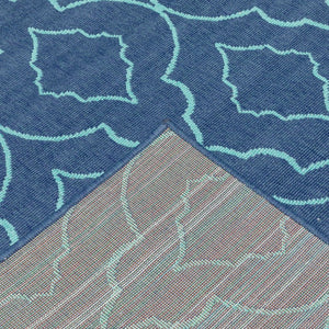 Oriental Weavers Meridian Vibrant Indoor/Outdoor Area Rug – Transform Your Space With Stylish Geometric Patterns Navy,Blue Polypropylene M7541b200290st