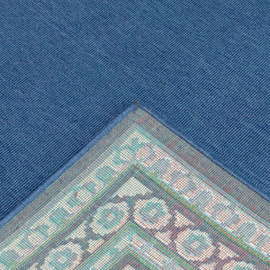 Oriental Weavers Meridian Vibrant Indoor/Outdoor Area Rug With Geometric Patterns - Perfect For Any Space Navy,Green Polypropylene M9650b160230st