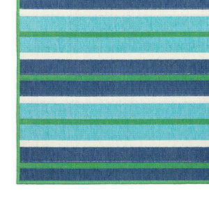 Oriental Weavers Meridian Indoor/Outdoor Area Rug - Vibrant Tricolor Design To Elevate Your Space With Style! Blue,Green Polypropylene M9652f240330st
