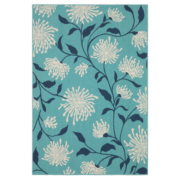 Oriental Weavers Meridian Indoor/Outdoor Area Rug - Vibrant Geometric Patterns In Striking Blue And Green Hues Blue,Navy Polypropylene M9929s240330st