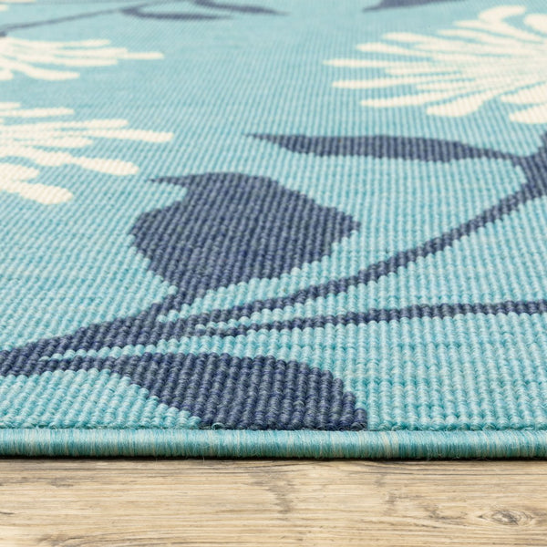 Oriental Weavers Meridian Indoor/Outdoor Area Rug - Vibrant Geometric Patterns In Striking Blue And Green Hues Blue,Navy Polypropylene M9929s240330st