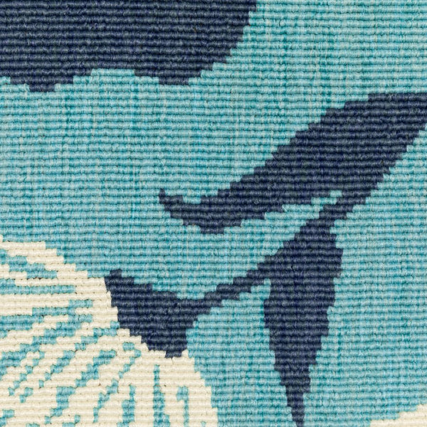 Oriental Weavers Meridian Indoor/Outdoor Area Rug - Vibrant Geometric Patterns In Striking Blue And Green Hues Blue,Navy Polypropylene M9929s240330st