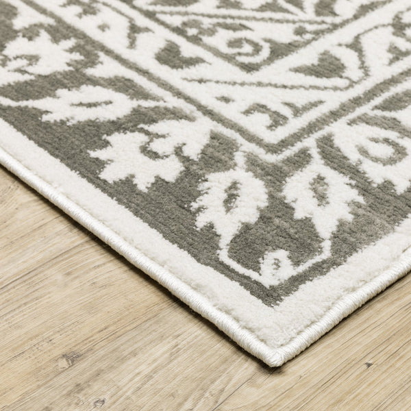 Oriental Weavers Montecito Indoor Area Rug - Elegant Multi-level Yarn Design For Stylish Home Decor, Made In Egypt Grey,White Polyester M1101w160235st