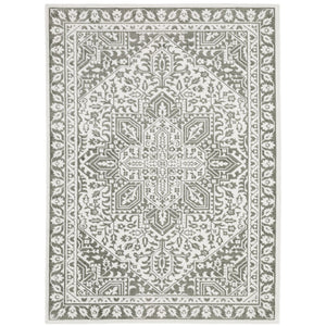 Oriental Weavers Montecito Indoor Area Rug - Elegant Multi-level Yarn Design For Stylish Home Decor, Made In Egypt Grey,White Polyester M1101w160235st