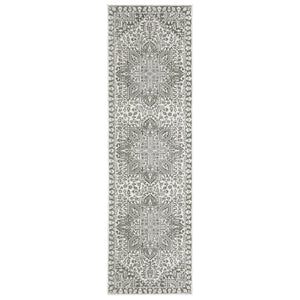 Oriental Weavers Montecito Indoor Area Rug - Elegant Multi-level Yarn Design For Stylish Home Decor, Made In Egypt Grey,White Polyester M1101w068235st