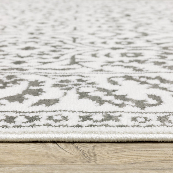 Oriental Weavers Montecito Indoor Area Rug - Elegant Power-loomed Polyester With Graphic Patterns For Any Space Grey,White Polyester M2062h160235st