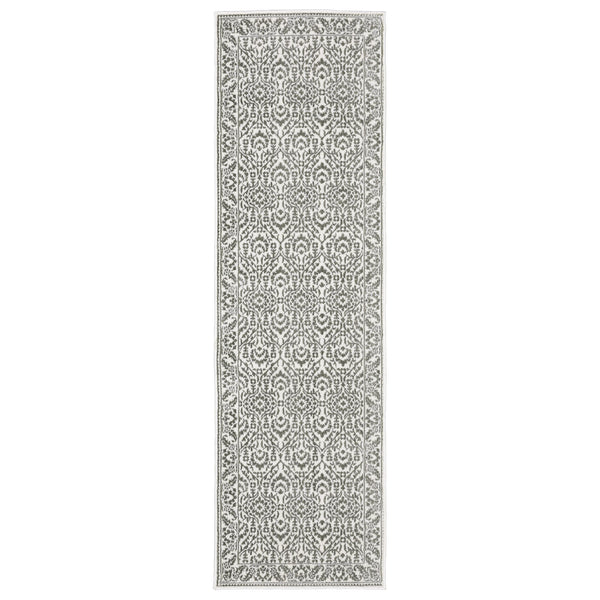Oriental Weavers Montecito Indoor Area Rug - Elegant Power-loomed Polyester With Graphic Patterns For Any Space Grey,White Polyester M2062h068235st
