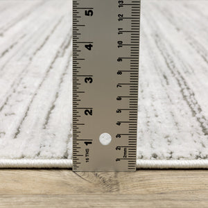 Oriental Weavers Montecito Elegant Indoor Area Rug - Soft Polyester, Graphic Patterns, Exquisite Design From Egypt White,Grey Polyester M4154w068235st