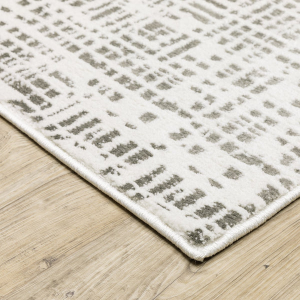 Oriental Weavers Montecito Indoor Area Rug - Power-loomed Soft Polyester With Elegant Patterns For Luxurious Décor White,Grey Polyester M5150w100153st