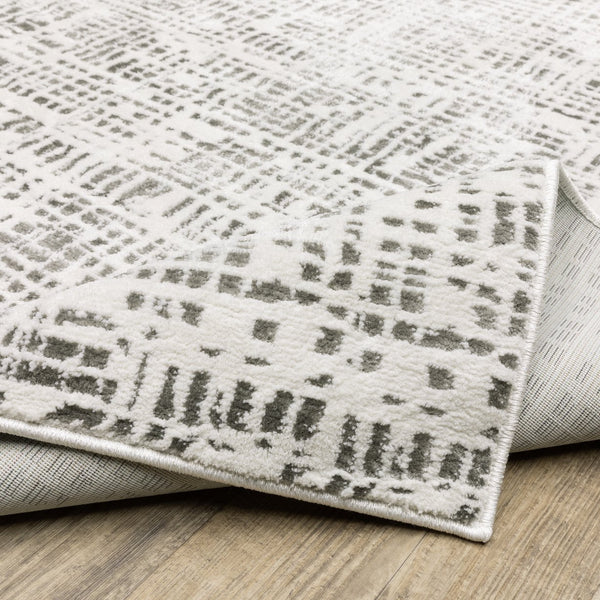 Oriental Weavers Montecito Indoor Area Rug - Power-loomed Soft Polyester With Elegant Patterns For Luxurious Décor White,Grey Polyester M5150w100153st