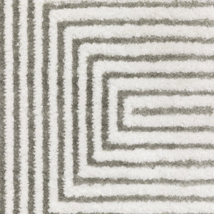 Oriental Weavers Montecito Indoor Area Rug - Soft Polyester, Multi-level Yarn, Graphic Patterns, Made In Egypt Grey,White Polyester M8111w160235st