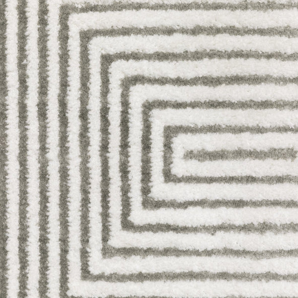 Oriental Weavers Montecito Indoor Area Rug - Soft Polyester, Multi-level Yarn, Graphic Patterns, Made In Egypt Grey,White Polyester M8111w160235st