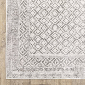 Oriental Weavers Montecito Indoor Area Rug - Elegant Power-loomed Design With Soft Polyester And Graphic Patterns White,Grey Polyester M094w8068235st