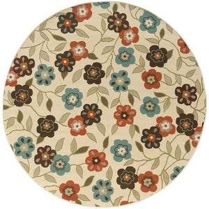 Oriental Weavers Montego Indoor/Outdoor Area Rug - Modern Nature-inspired Design For Stylish Home Décor And Durability Ivory,Brown Polypropylene M2267y240rdst
