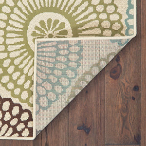 Oriental Weavers Montego Indoor/Outdoor Area Rug - Modern Nature-inspired Design For Stylish Home Decor Beige,Blue Polypropylene M697j6160230st