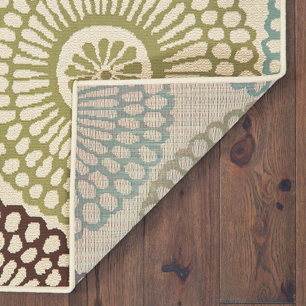 Oriental Weavers Montego Indoor/Outdoor Area Rug - Modern Nature-inspired Design For Stylish Home Decor Beige,Blue Polypropylene M697j6160230st