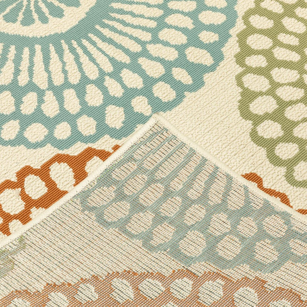 Oriental Weavers Montego Indoor/Outdoor Area Rug - Modern Nature-inspired Design For Stylish Home Decor Beige,Blue Polypropylene M697j6160230st