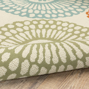 Oriental Weavers Montego Indoor/Outdoor Area Rug - Modern Nature-inspired Design For Stylish Home Decor Beige,Blue Polypropylene M697j6160230st