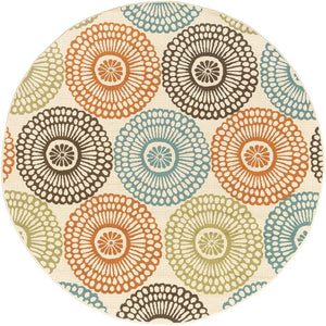 Oriental Weavers Montego Indoor/Outdoor Area Rug - Modern Nature-inspired Design For Stylish Home Decor Beige,Blue Polypropylene M697j6240rdst