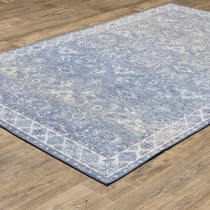 Oriental Weavers Myers Park Indoor Area Rug - Persian-inspired Design, Easy Care, Flatwoven Polyester For Rustic Charm Blue,Grey Polyester Mmyp04152213st