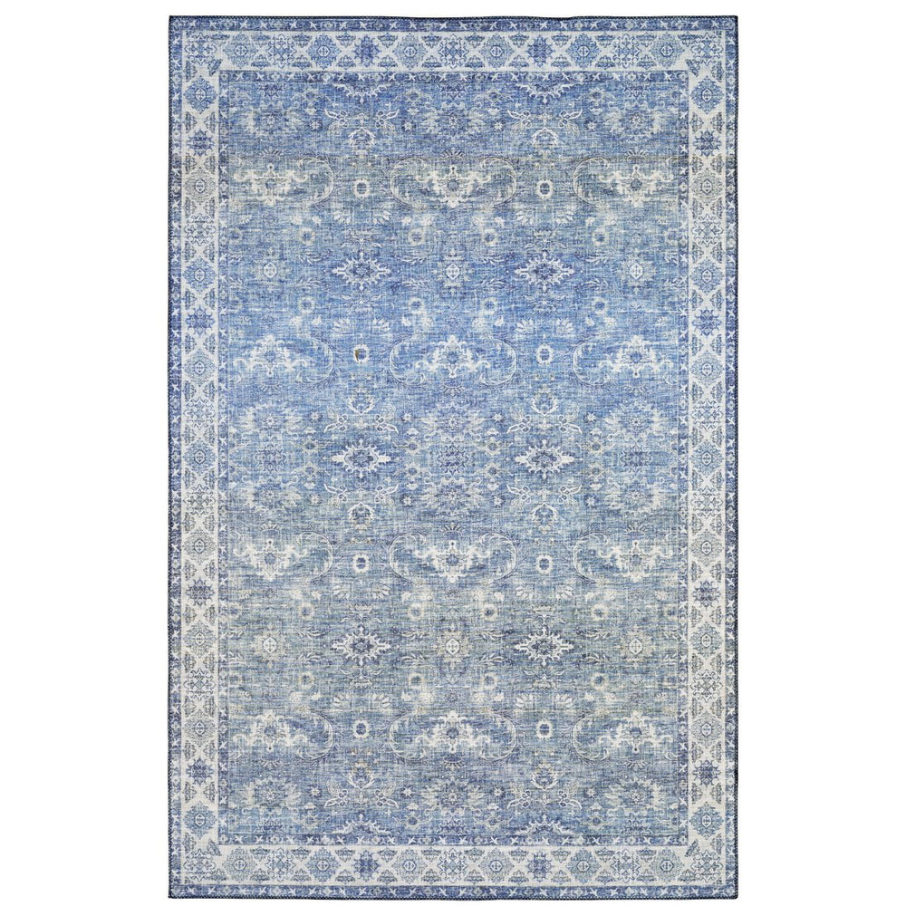 Oriental Weavers Myers Park Indoor Area Rug - Persian-inspired Design, Easy Care, Flatwoven Polyester For Rustic Charm Blue,Grey Polyester Mmyp04152213st