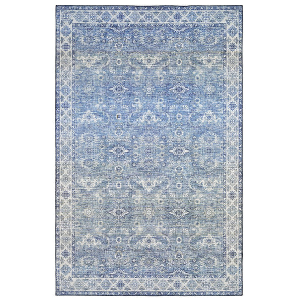 Oriental Weavers Myers Park Indoor Area Rug - Persian-inspired Design, Easy Care, Flatwoven Polyester For Rustic Charm Blue,Grey Polyester Mmyp04152213st