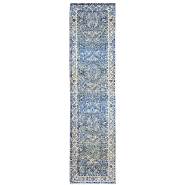 Oriental Weavers Myers Park Indoor Area Rug - Persian-inspired Design, Easy Care, Flatwoven Polyester For Rustic Charm Blue,Grey Polyester Mmyp04061245st