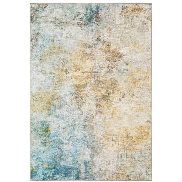 Oriental Weavers Myers Park Myp09 Flatwoven Polyester Area Rug - Stunning Persian Design For Elegant Indoor Spaces Yellow,Blue Polyester Mmyp09152213st