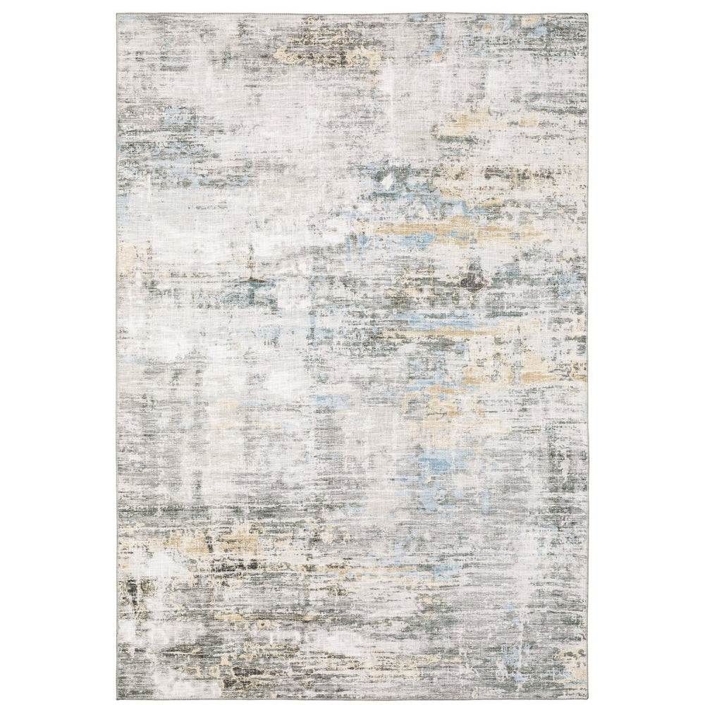 Oriental Weavers Myers Park Myp11 Vintage-inspired Indoor Area Rug With Persian Design And Watercolor Abstracts Grey,Gold Polyester Mmyp11152213st