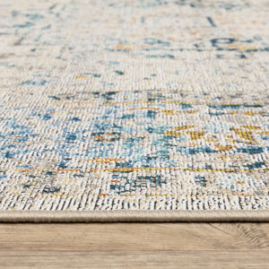 Oriental Weavers Naples Indoor/Outdoor Area Rug - Vibrant Patterns, Fade Resistant, Easy Care For Stylish Spaces Grey,Teal Polypropylene N1221x060100st