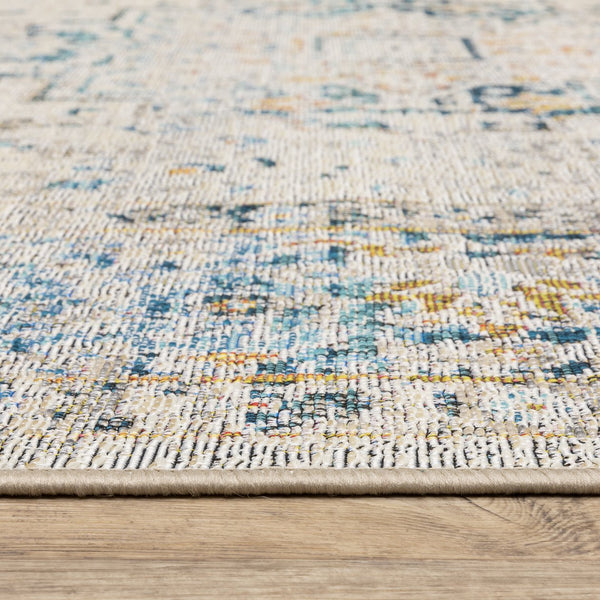 Oriental Weavers Naples Indoor/Outdoor Area Rug - Vibrant Patterns, Fade Resistant, Easy Care For Stylish Spaces Grey,Teal Polypropylene N1221x060100st