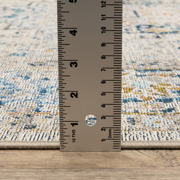 Oriental Weavers Naples Indoor/Outdoor Area Rug - Vibrant Patterns, Fade Resistant, Easy Care For Stylish Spaces Grey,Teal Polypropylene N1221x060100st