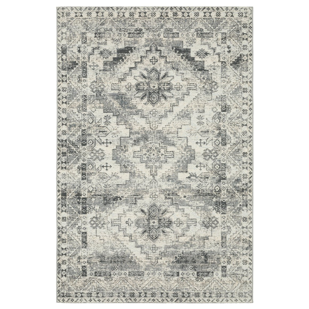 Oriental Weavers Naples Indoor/Outdoor Area Rug – Vibrant Patterns, Easy Care, And Fade Resistant Design For Any Space Grey,Ivory Polypropylene N1346z200285st